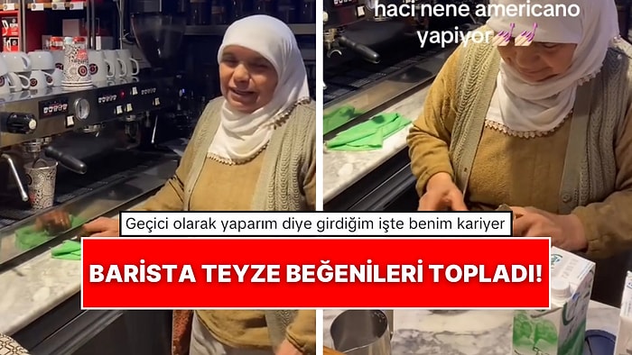 Barista Teyze Americano Hazırladığı Anlarla Sosyal Medyada Beğenileri Topladı