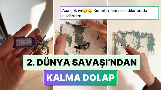 Almanya'ya Taşınan Bir Çift Evlerinde 2. Dünya Savaşı'ndan Kalma Bir Dolap Buldu