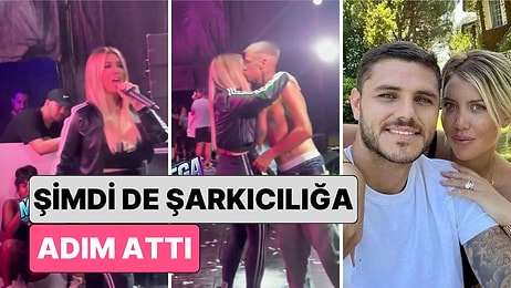 Her Hareketi Olay Olan Wanda Nara Şimdi de Şarkıcılığa Adım Atıp Sevgilisi L-Gante ile Düet Yaptı