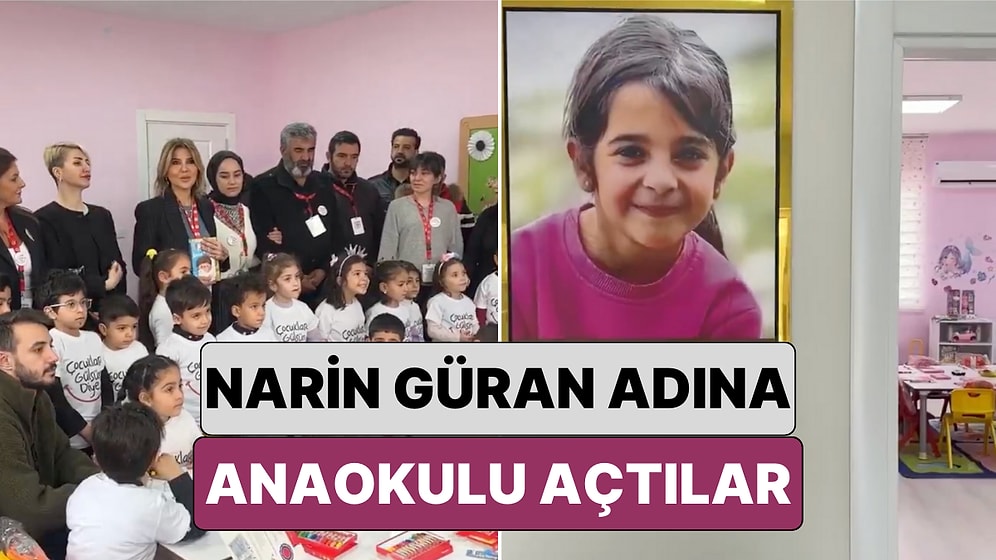 Gülben Ergen'in Kurucusu Olduğu "Çocuklar Gülsün Diye" Derneği Diyarbakır'da Narin Güran Adına Anaokulu Açtı