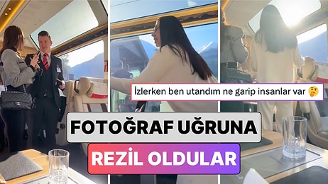 İki Kadın Trende Fotoğraf Çekilmek İçin Lüks Sınıfa Geçince Görevli Tarafından Dışarı Çıkarıldı