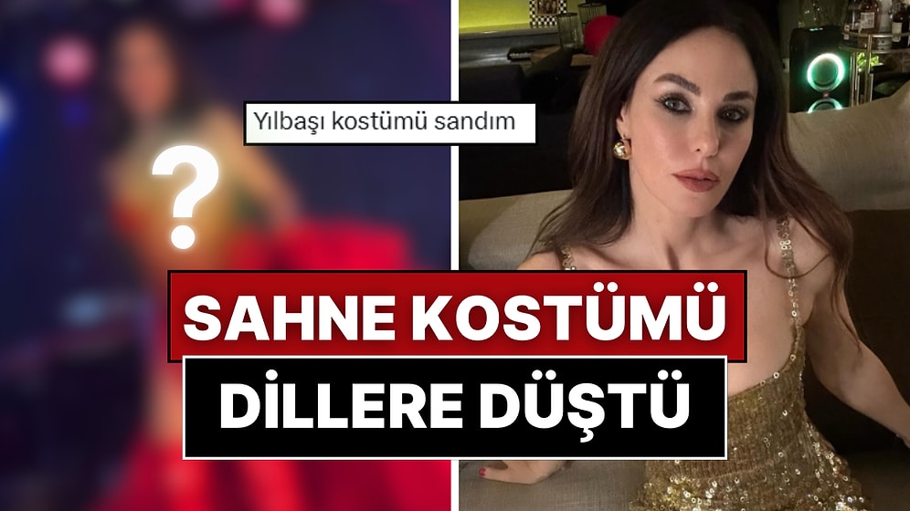 Rugan Çizmeleri ve Kırmızı Kostümüyle Sahnede Salınan Defne Samyeli Kullanıcıların Diline Fena Düştü!