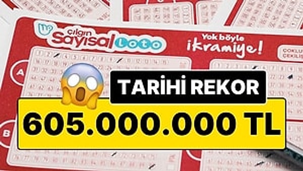 Çılgın Sayısal Loto’da büyük ikramiye tutarı 650 milyon TL’yi aşarak, Türkiye şans oyunları tarihindeki en yüksek büyük ikramiye tutarına ulaştı.