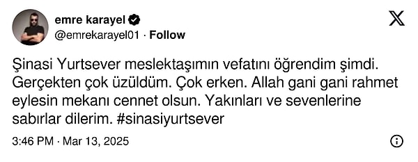 Şinasi Yurtsever'in Vefatı: Sanat Dünyasında Derin Bir Kayip