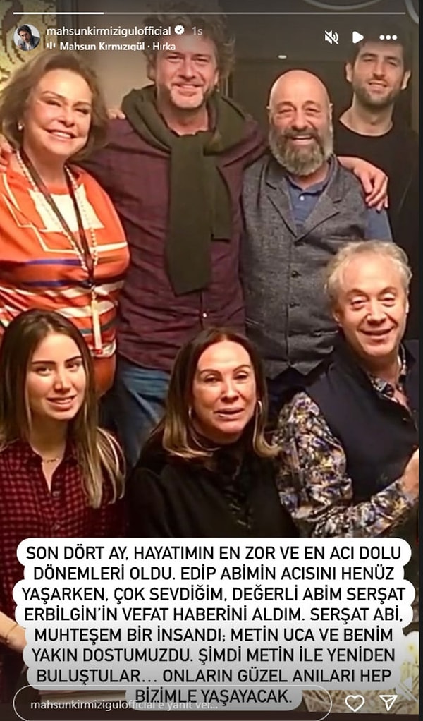 Henüz annesinin yasını tam olarak atlatamayan Mahsun Kırmızıgül, çok geçmeden bir başka acı haber aldı.