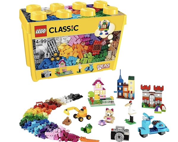 1. LEGO Classic LEGO® Büyük Boy Yaratıcı Yapım Kutusu 10698-4 Yaş ve Üzeri Çocuklar İçin Yaratıcı Oyuncak Yapım Seti (790 Parça)