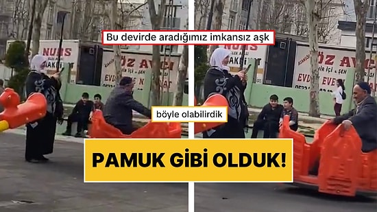 Parktaki Oyuncağa Binerek Eğlenen Amcanın O Anları Günümüzü Güzelleştirdi