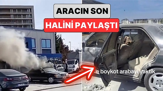 Muayeneden Geçemeyince Aracını Yakmıştı: O Vatandaş Arabasının Son Halini Paylaştı