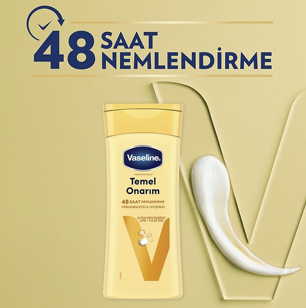 Vaseline Vücut Losyonu Temel Onarım Kuru Ciltler İçin