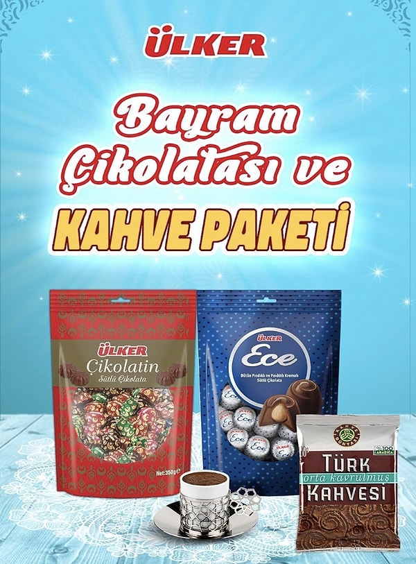 3. Ülker Bayram Keyfi Çikolata & Kahve Paketi