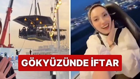 Dubai'de Gökyüzünde İftar Yaptığı Anları Paylaşan Kadına Tepki Yağdı