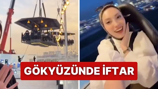 Dubai'de Gökyüzünde İftar Yaptığı Anları Paylaşan Kadına Tepki Yağdı