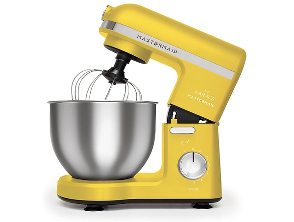 5. Karaca Mastermaid Chef Stand Mikser Pineapple Yellow 1500W 5 Lt