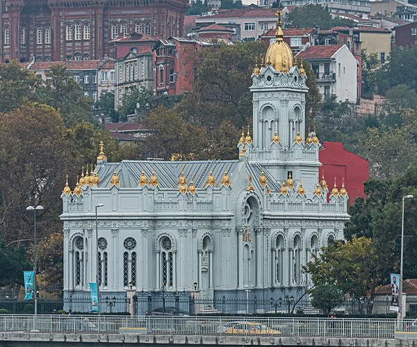 Another architectural marvel is the Bulgarian Iron Church along the Golden Horn.