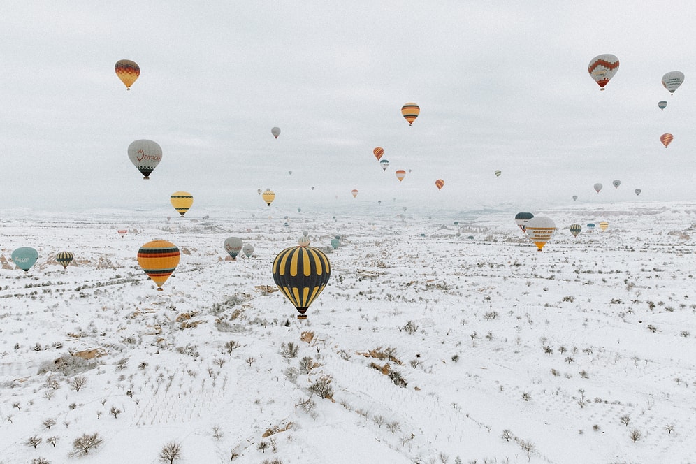 Experience the Beauty of Cappadocia in Winter: Snowy Landscapes, Hot Air Balloons & More