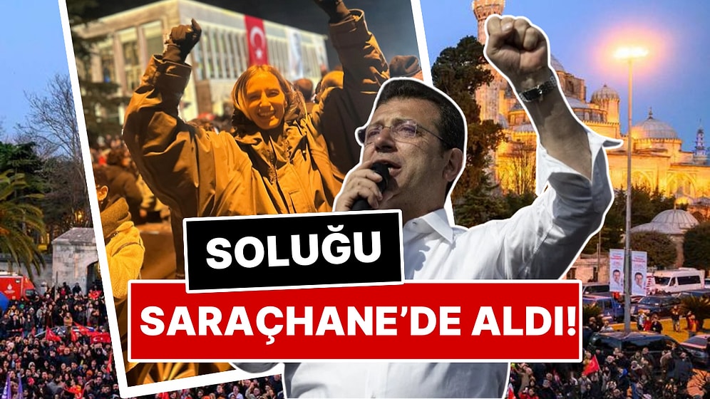 Soluğu Saraçhane'de Aldı: Didem Soydan, İmamoğlu Gözaltısına Tepkisini Sokaktan Gösterdi