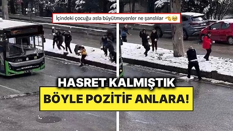 Çocuklar Otobüse Kart Topu Atınca İnerek Karşılık Veren Şoför Günümüzü Güzelleştirdi