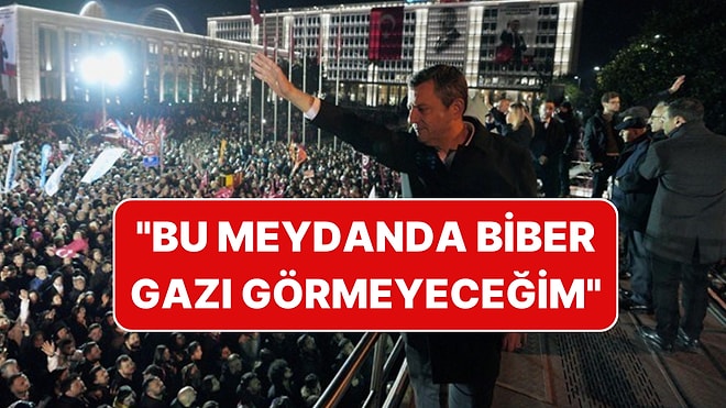 Saraçhane'de İkinci Gün: Özgür Özel'den Polise Tepki: ''Bu Meydanda Biber Gazı Görmeyeceğim''