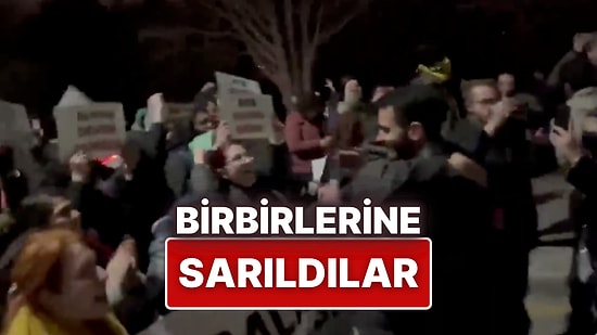 Polis Barikatlarını Aşan Hacettepe ve ODTÜ Öğrencilerinin Birbirlerine Sarıldığı Anlar