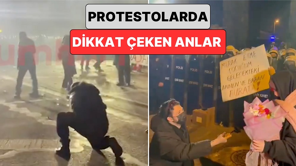 Plastik Mermilerin Önünde Şınav Çekenden Eylemde Gelen Evlilik Teklifine Protestolarda Yaşanan İlginç Anlar