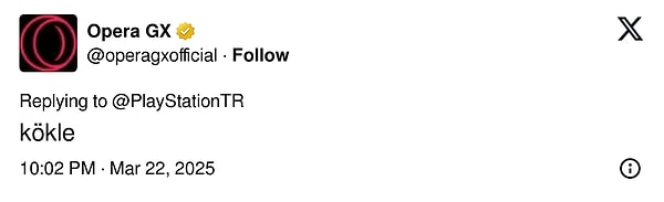 Opera'nın paylaşıma yanıtı 👇