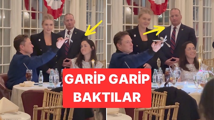 Garip Garip Baktılar: Elon Musk Katıldığı Davette Bi' Tuhaf Yeteneğini Sergiledi