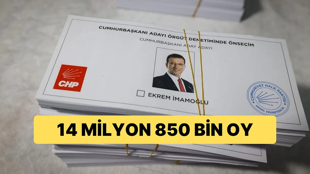 Özgür Özel, Saraçhane'de Şimdiye Dek Sayılan Oyları Açıkladı: 14 Milyon 850 Bin Oy