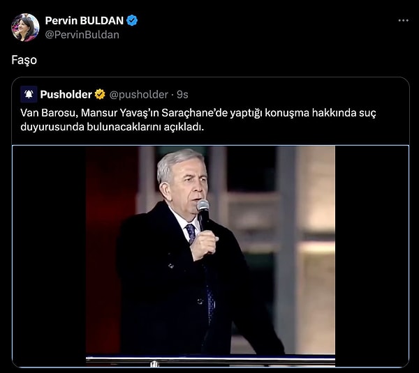 Pervin Buldan'dan 'Faşo' tepkisi geldi.