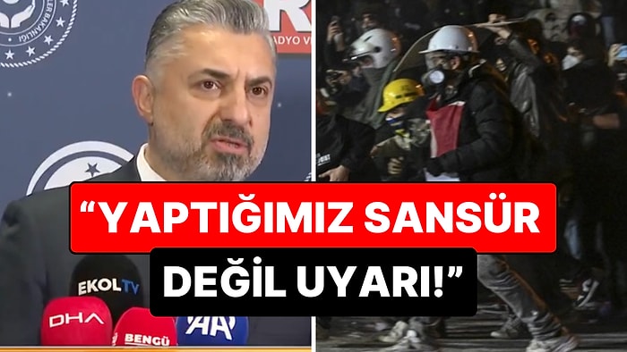 "Söz Bitti": RTÜK Başkanı Ebubekir Şahin Protestolarla İlgili Kanallara Yönelik Sert Bir Açıklama Yaptı!