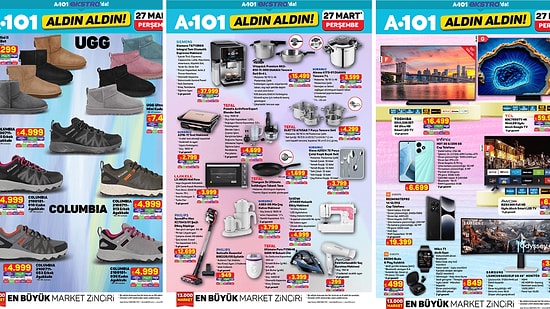 A101'e Columbia Ayakkabı Modelleri Geliyor! 27 Mart 2025 A101 İnternete Özel Aldın Aldın Kataloğu