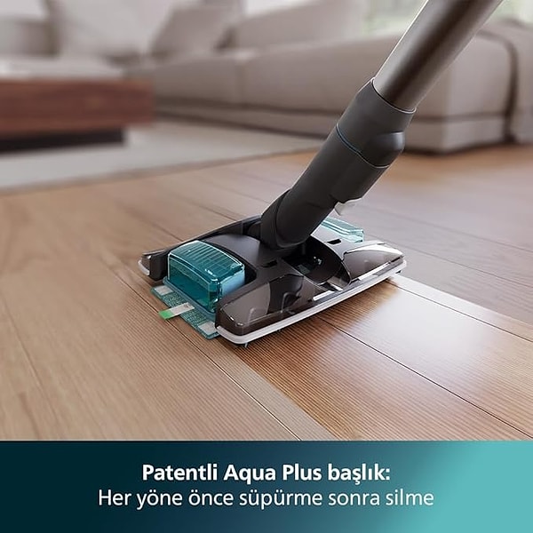 Philips XC8053/01 Aqua Plus 25,2 V Kablosuz Dikey Şarjlı Süpürge