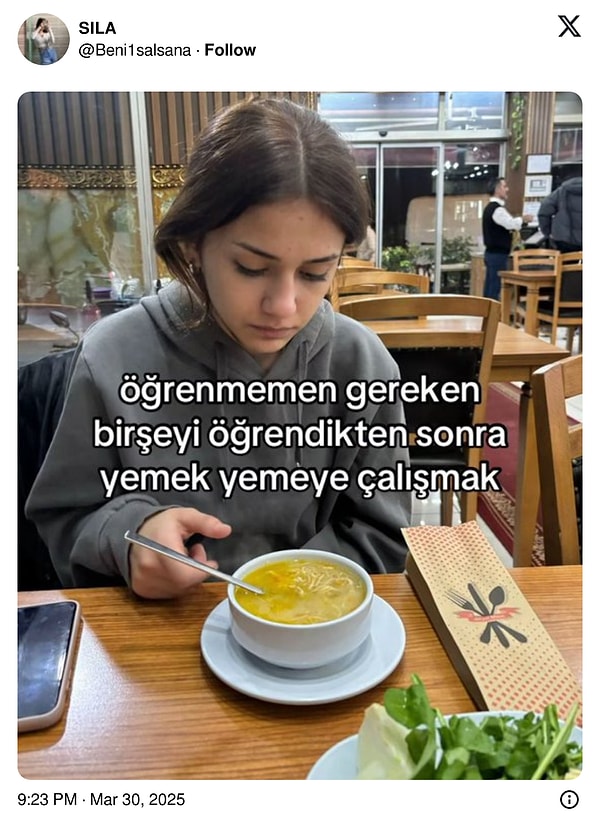 Bilin bilir, boğazdan bir lokma dahi geçmez.