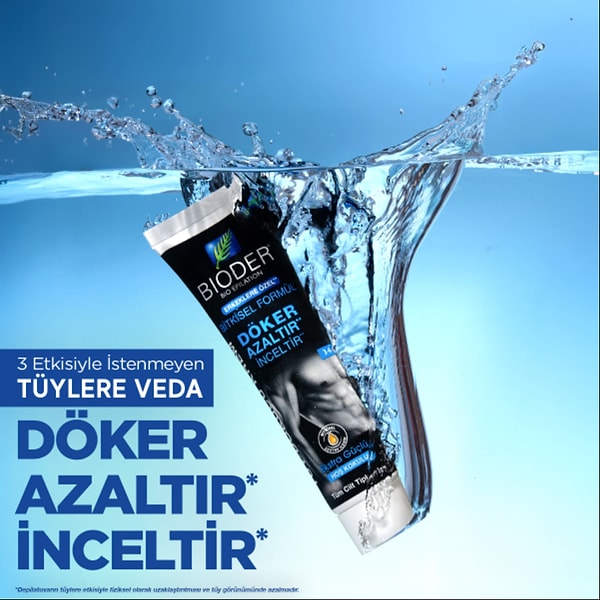 1. "Bioder Erkeklere Özel Tüy Dökücü Krem ile Pratik ve Acısız Epilasyon"