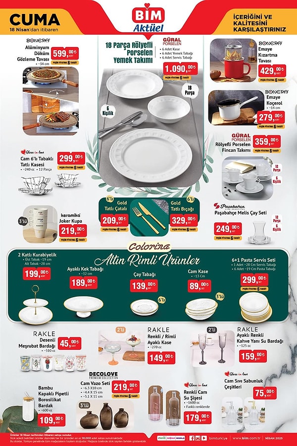 Bonera Alüminyum Döküm Gözleme Tavası 599 TL