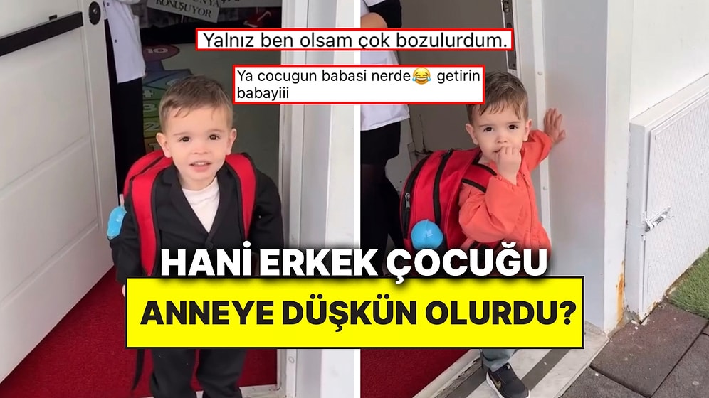 Kreş Çıkışında Annesi Almaya Gelince Beğenmeyip Her Defasında Babasını Soran Çocuk Güldürdü