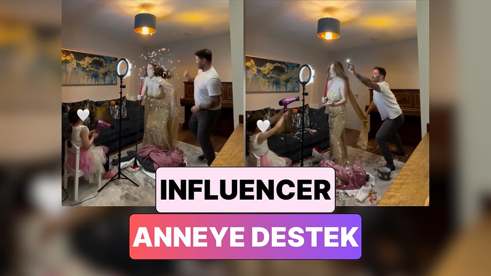 Influencer Annenin Video Çekmesine Destek Olan Ailenin Ekip Çalışmasına Bayılacaksınız