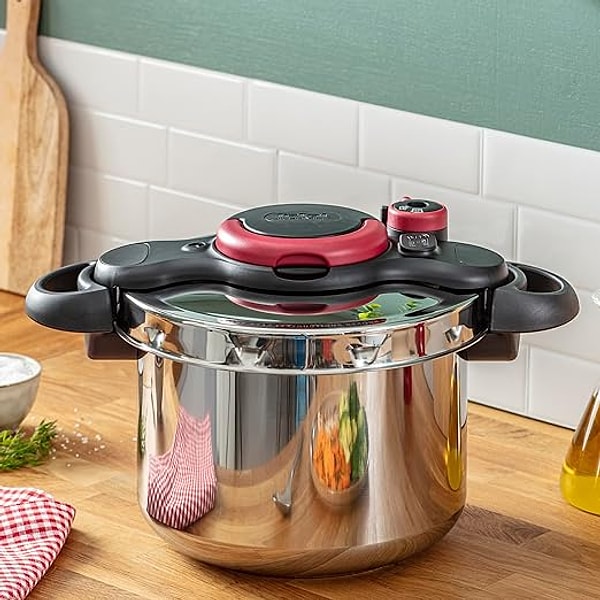 Tefal P4620768 Clipso Minut Easy 6 Litre Düdüklü Tencere