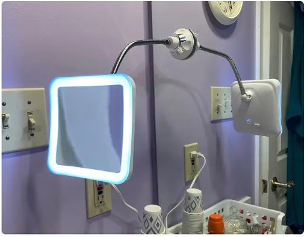SunplusTrade LED Işıklı & Büyütmeli Makyaj Aynası