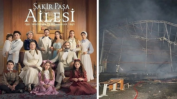 Yangın haberinin ardından Şakir Paşa Ailesi'nin final yapacağı iddia edilmişti.