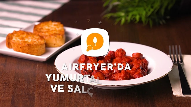 Philips Çift Hazneli Airfryer'da Yumurtalı Ekmek ve Salçalı Sosis Nasıl Yapılır?