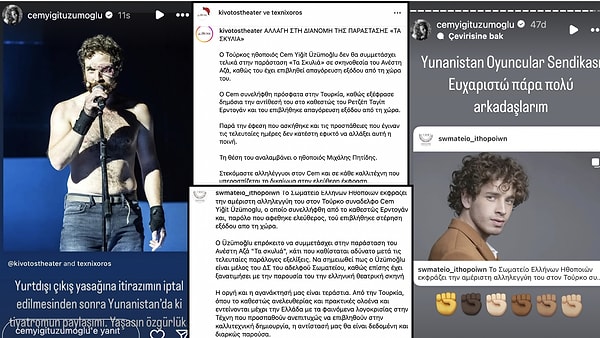 Tiyatro sahnesine gidemeyen ünlü oyuncu sosyal medyada gündem oldu.