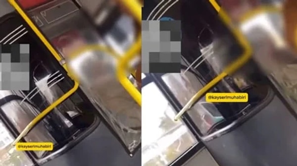 Kayseri'de bir otobüste yaşanan olay duyanları şoke etti. Edinilen bilgiye göre, Kayseri'de toplu taşımada seyahat eden bir kadın yolcu, aynı otobüsteki eşini öperek uğurladı.