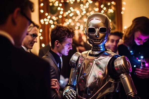 Robotlar sadece üretim hatlarında değil sosyal hayatın da bir parçası haline geldi.