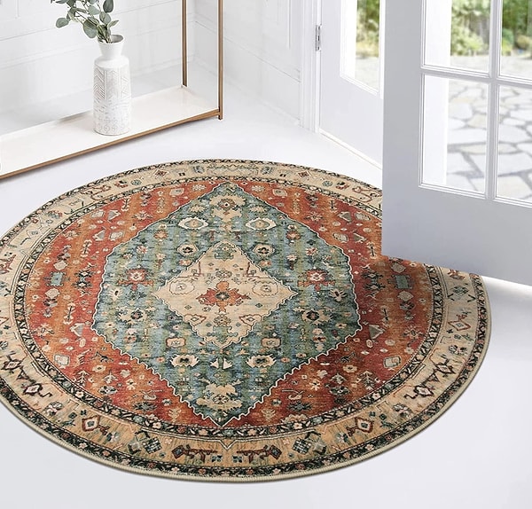 KIMODE Boho Yuvarlak Halı