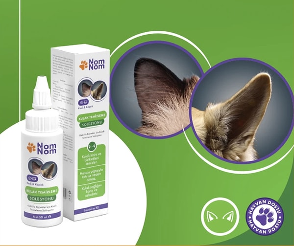 NomNom Kedi ve Köpek Kulak Temizleme Solüsyonu