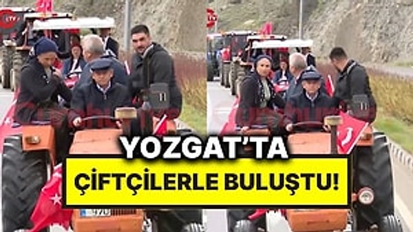 Özgür Özel, Yozgat’ta Düzenlenen CHP Mitingine Çiftçiler Eşliğinde Traktörle Gitti