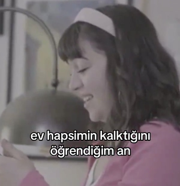 Ev hapsi sürecinde sosyal medya üzerinden destek mesajları alan Elif Uluğ, yaşadığı mutluluğu gizlemedi.