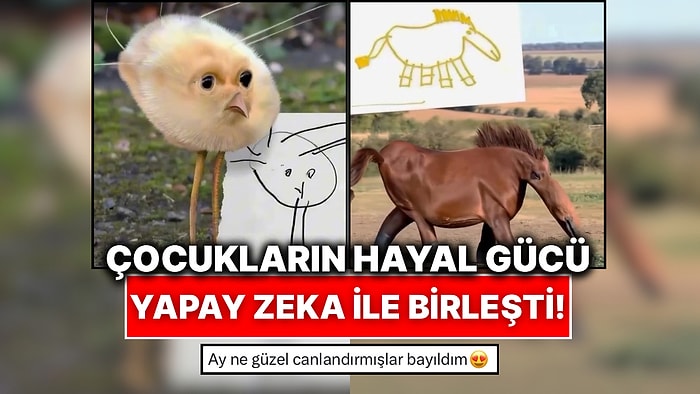 Çocukların Hayvan Çizimleri Yapay Zeka ile Canlandırıldı