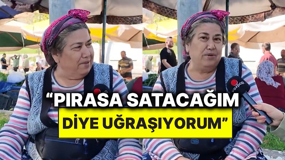 Geçim Sıkıntısı Sebebiyle Pazarcılık Yapan Emekli Öğretmen Sokak Röportajında Sitem Etti