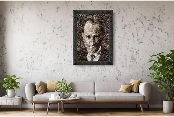 Art Puzzle Mustafa Kemal Atatürk 1000 Parça Çerçeveli Puzzle